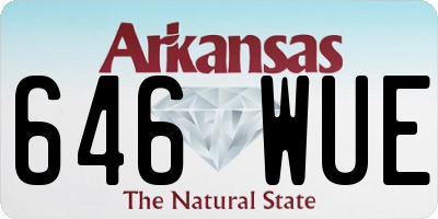 AR license plate 646WUE