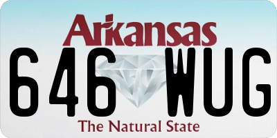 AR license plate 646WUG