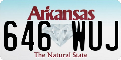 AR license plate 646WUJ