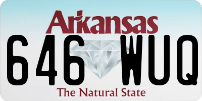 AR license plate 646WUQ