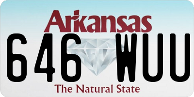 AR license plate 646WUU