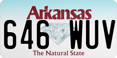 AR license plate 646WUV