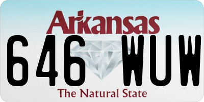 AR license plate 646WUW