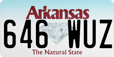 AR license plate 646WUZ