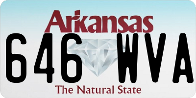 AR license plate 646WVA