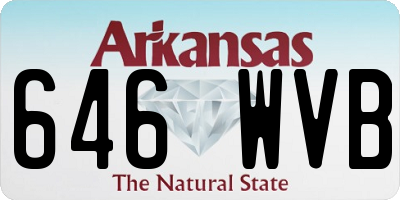 AR license plate 646WVB