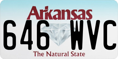 AR license plate 646WVC