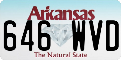 AR license plate 646WVD