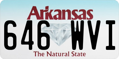AR license plate 646WVI