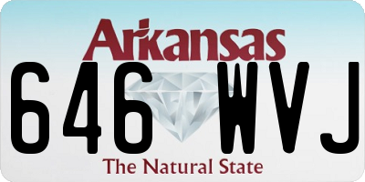 AR license plate 646WVJ
