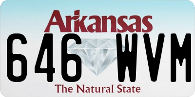 AR license plate 646WVM