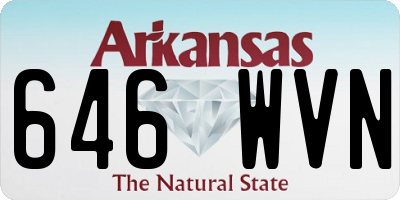 AR license plate 646WVN