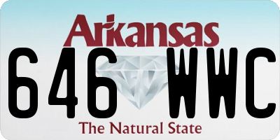 AR license plate 646WWC