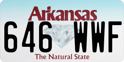 AR license plate 646WWF