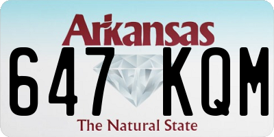 AR license plate 647KQM