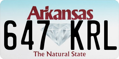 AR license plate 647KRL