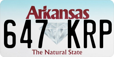 AR license plate 647KRP