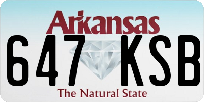 AR license plate 647KSB