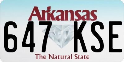 AR license plate 647KSE