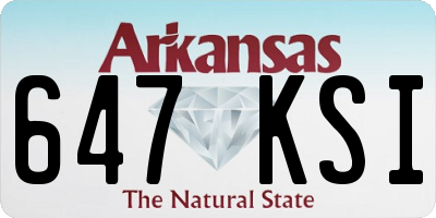 AR license plate 647KSI