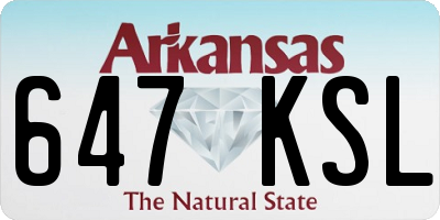 AR license plate 647KSL