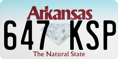 AR license plate 647KSP