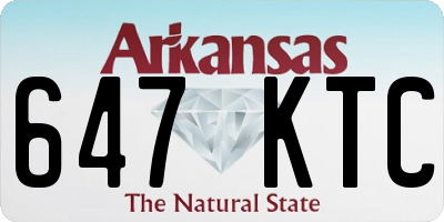 AR license plate 647KTC
