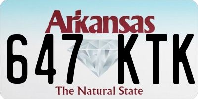AR license plate 647KTK