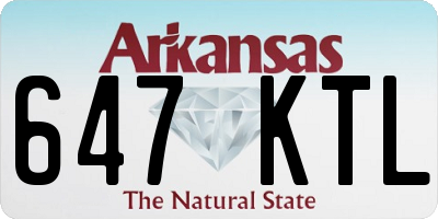 AR license plate 647KTL