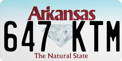 AR license plate 647KTM