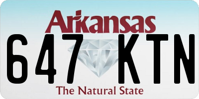 AR license plate 647KTN