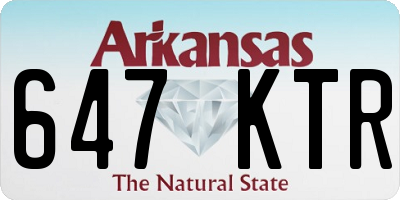 AR license plate 647KTR