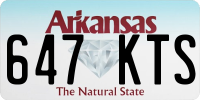 AR license plate 647KTS