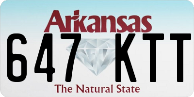 AR license plate 647KTT