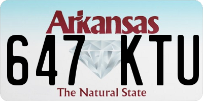 AR license plate 647KTU