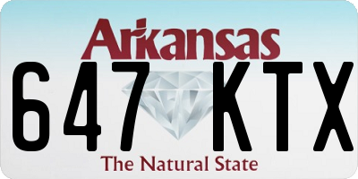 AR license plate 647KTX