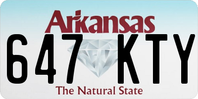 AR license plate 647KTY