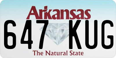 AR license plate 647KUG