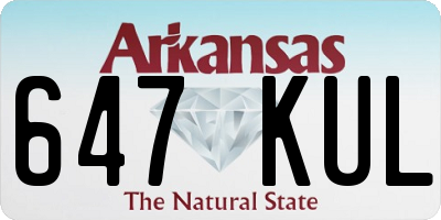 AR license plate 647KUL