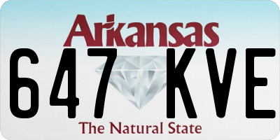 AR license plate 647KVE