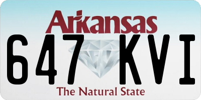 AR license plate 647KVI