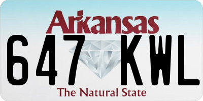 AR license plate 647KWL