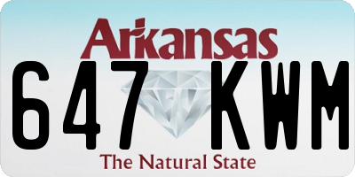 AR license plate 647KWM