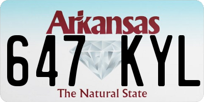 AR license plate 647KYL