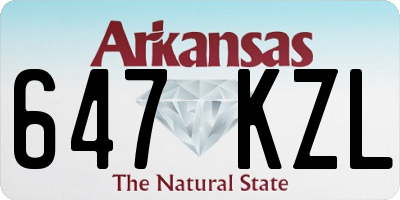 AR license plate 647KZL