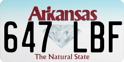 AR license plate 647LBF