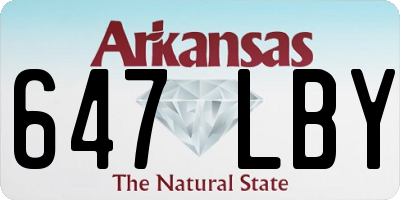 AR license plate 647LBY
