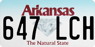 AR license plate 647LCH