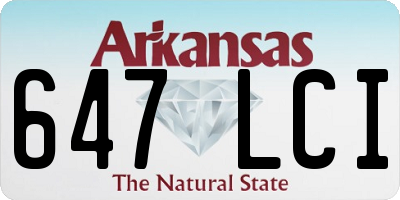 AR license plate 647LCI