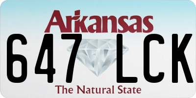 AR license plate 647LCK